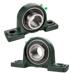 SHINICO UCP208-24 Pillow Block Bearing, 1.5" Shaft, Pack of 2