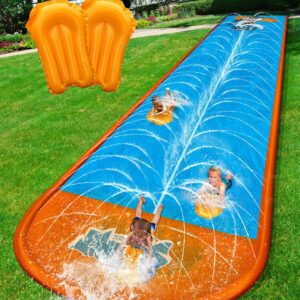 22ft Water Slide with 2 Bodyboards & Sprinkler