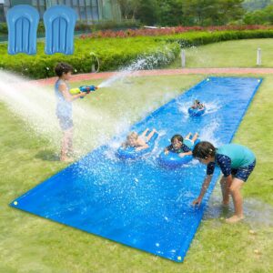 Heavy-Duty Water Slide for Adults & Kids, 30ft Lawn Slide