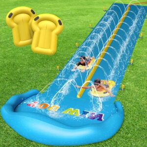 32.8FT Giant Inflatable Water Slide - Double Lane Fun for Kids & Adults