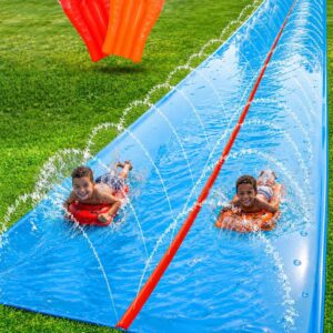 JAMBO 40ft Mega Splash Slide & 2 Bodyboards