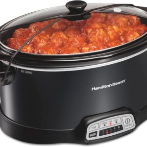Hamilton Beach 7 Qt Programmable Slow Cooker, Black