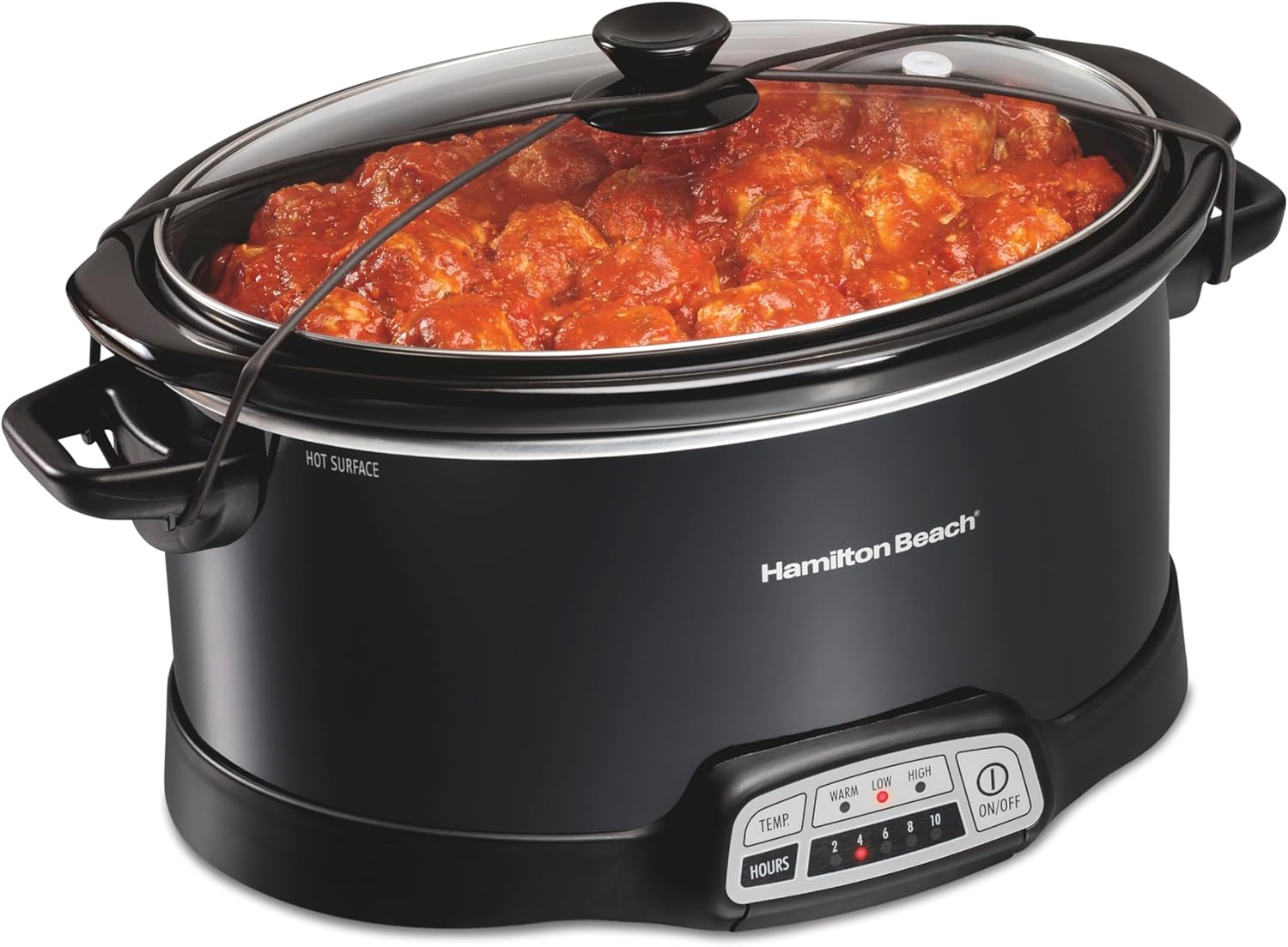 Hamilton Beach 7 Qt Programmable Slow Cooker, Black
