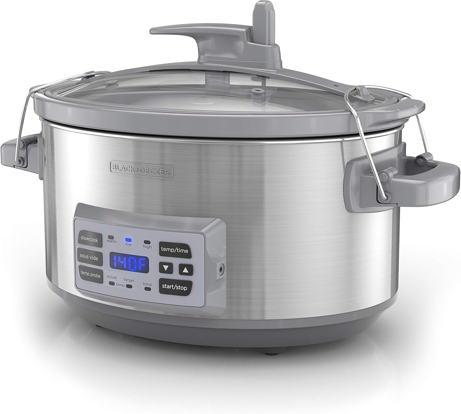 BLACK+DECKER 7 Qt Slow Cooker w/ Probe & Sous-Vide