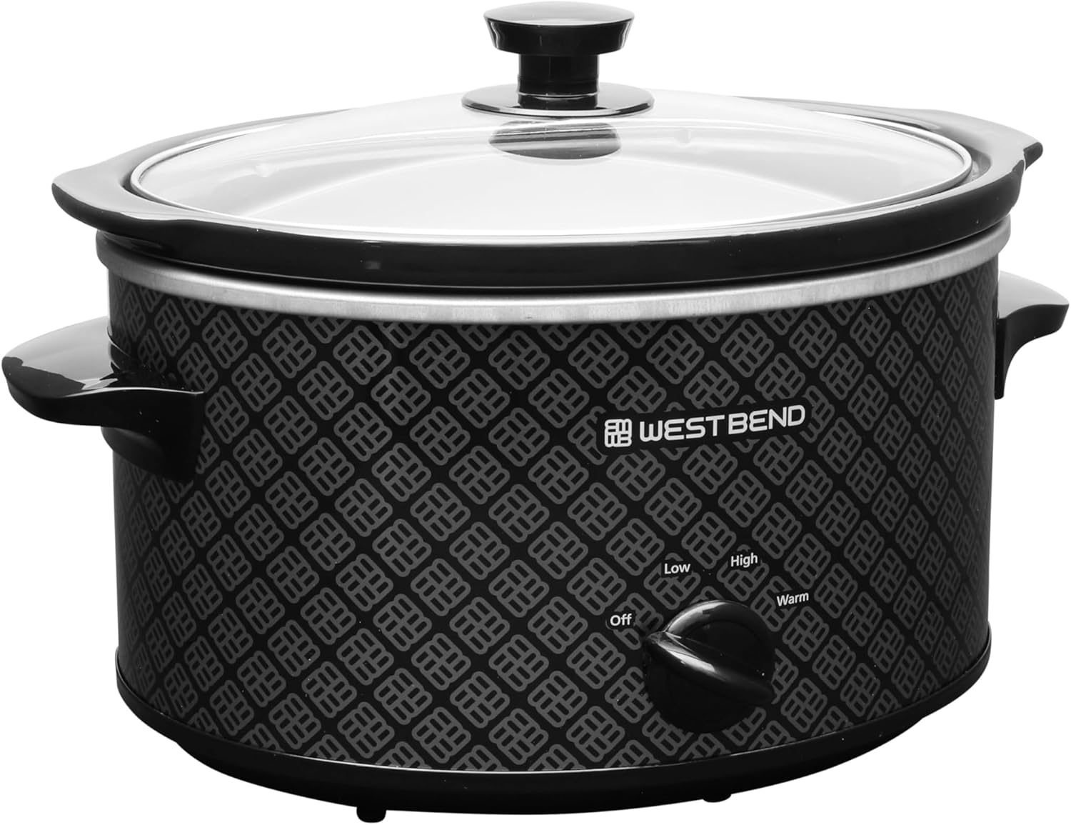 West Bend 4Qt Slow Cooker, Dishwasher Safe, Black