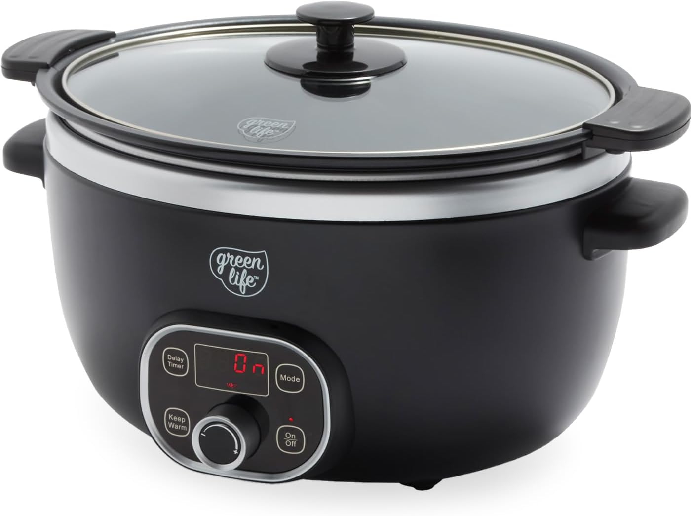 GreenLife 6Qt Slow Cooker – Non-Toxic Ceramic, Removable Bowl