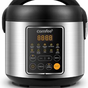 COMFEE' 4-Cup Rice Cooker & Multi-Cooker, 10 Presets
