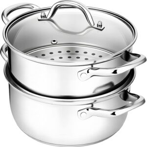 Chefbee 3.2QT Stainless Steel Steamer Pot with Basket