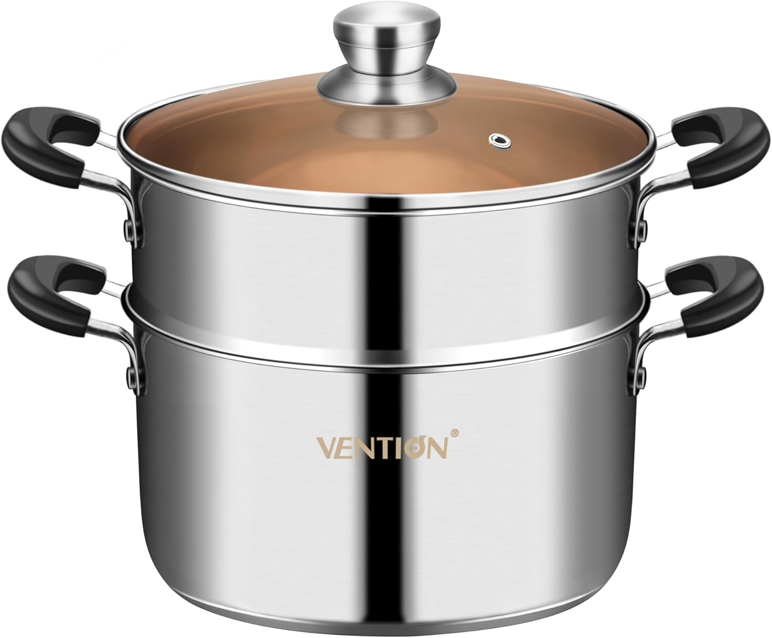 VENTION 9.4" Stainless Steel 2-Tier Steamer Pot