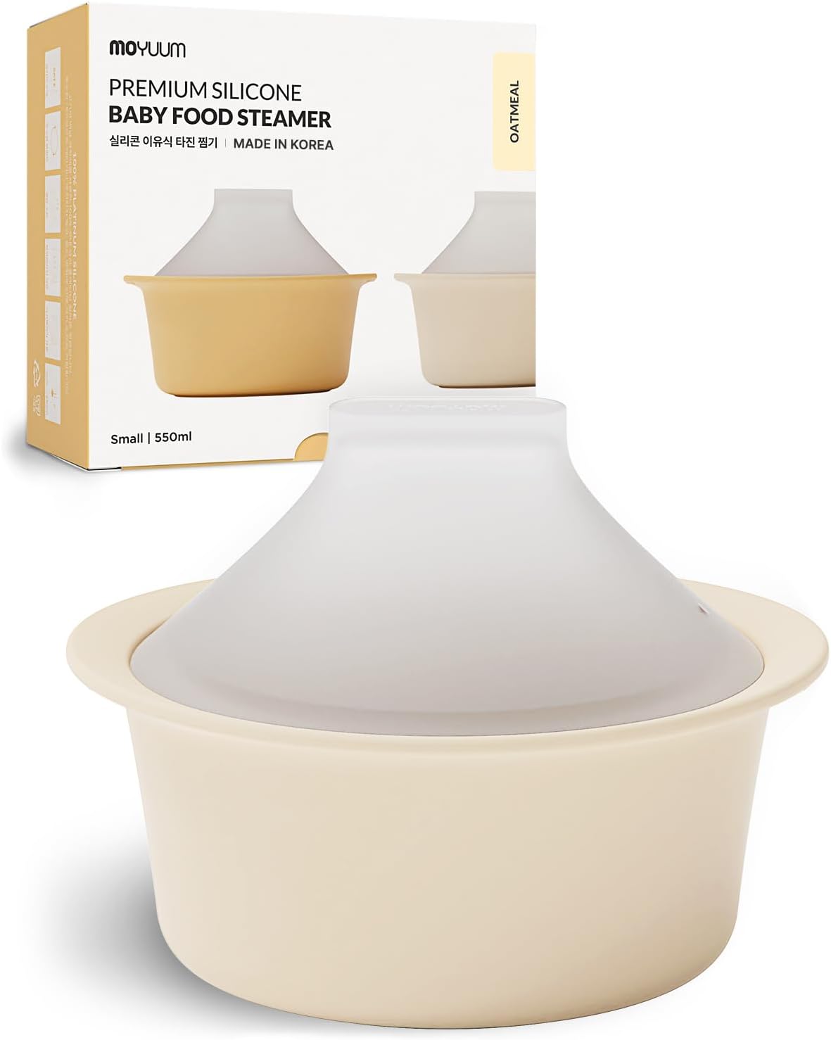 Moyuum Silicone Microwave Steamer Bowl - Small (550ml)
