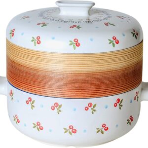Japanese-Style Ceramic Steamer Casserole, 4L