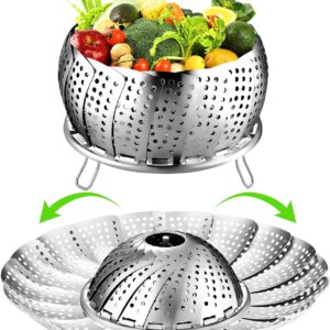 FOFAYU Stainless Steel Expandable Food Steamer Basket