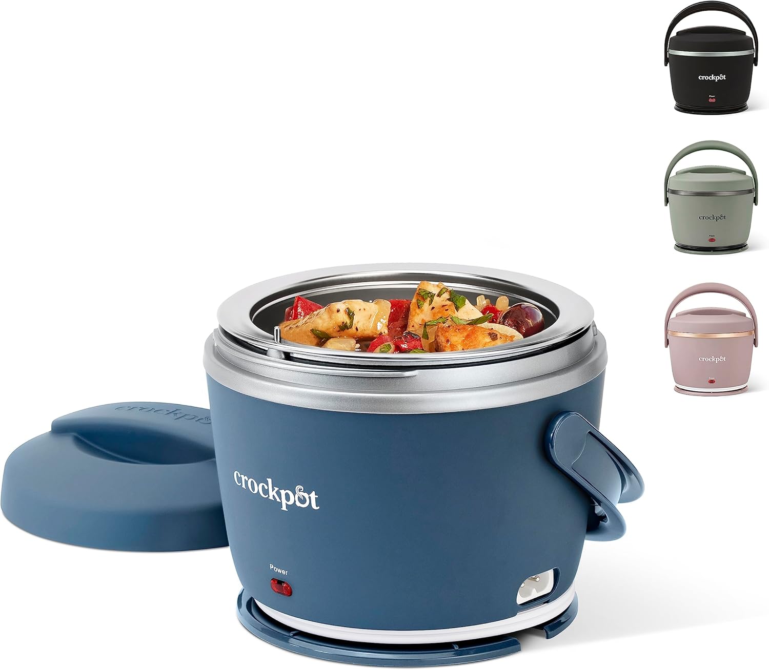 Crock-Pot 20oz Electric Lunch Box, Faded Blue