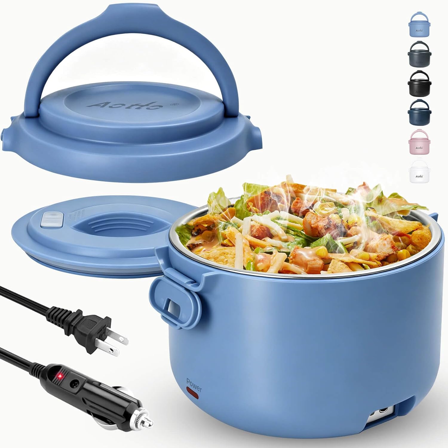 Aotto 32 oz Electric Lunch Box Warmer, 12V/110V