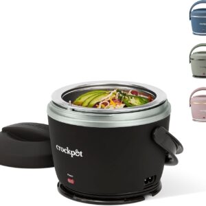 Crock-Pot 20 Oz Electric Lunch Box, Black Licorice