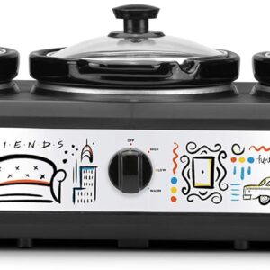 Friends Three-Station Buffet Server - 2.5 Qt Triple Slow Cooker