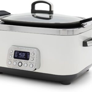 GreenPan 14-in-1 Electric Slow Cooker, 6QT, White
