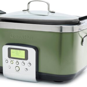 GreenPan Elite 8-in-1 Electric Slow Cooker, Sage Green