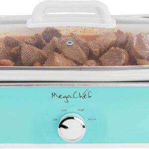 MegaChef 3.5 Qt Rectangle Slow Cooker - Turquoise