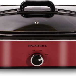 4-Quart Slow Cooker with Keep Warm - Red