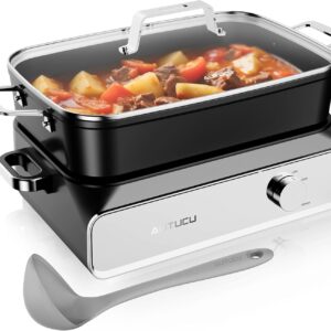 10 Qt Slow Cooker - Oven Safe, PFOA-Free Ceramic