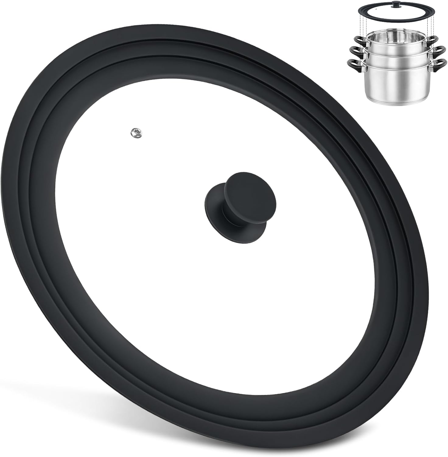 15" Universal Silicone Lid - Fits Pots, Pans & Skillets