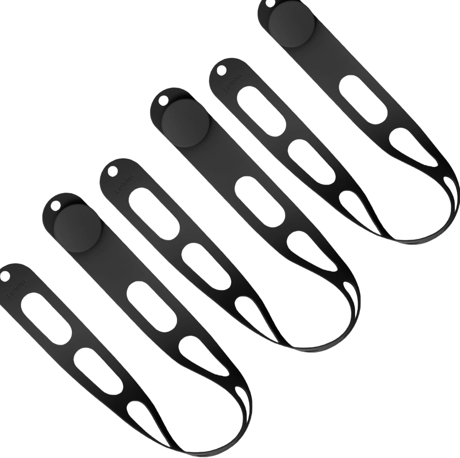 3-Pack Silicone Latch Straps, 21in Elastic Binder Ties