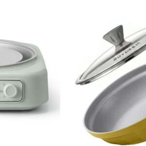 BUYDEEM Slow Cooker & Frying Pan Combo - 5 Settings