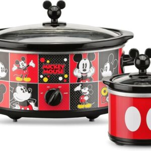 Mickey Mouse Slow Cooker Set - 5qt & 20oz Disney Kitchen Set