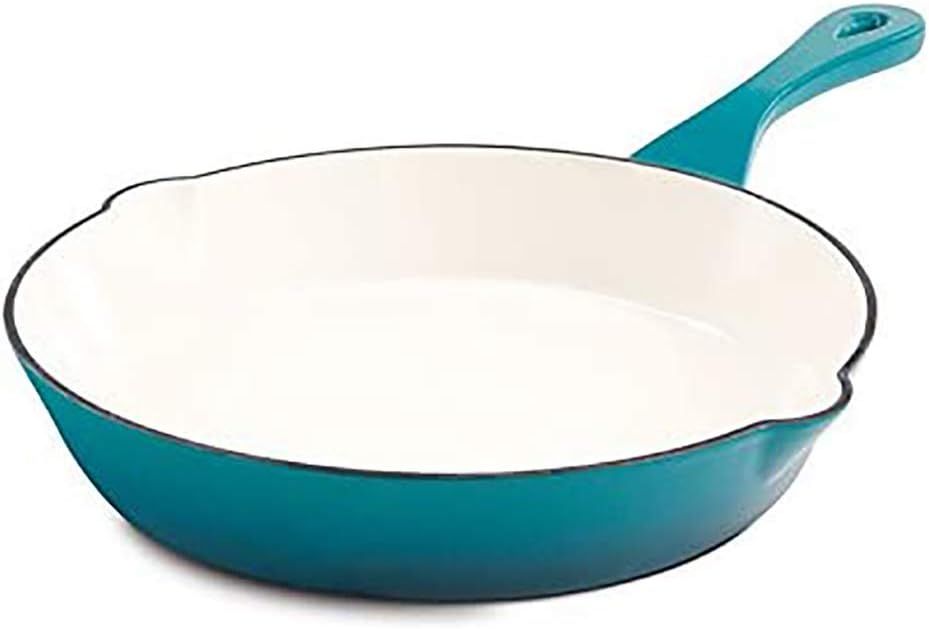 Crock Pot Artisan 10" Enameled Cast Iron Skillet - Teal