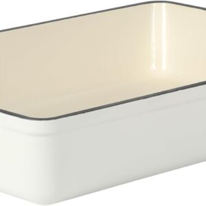 Crock-Pot Artisan 13" Enameled Cast Iron Lasagna Pan – Matte White
