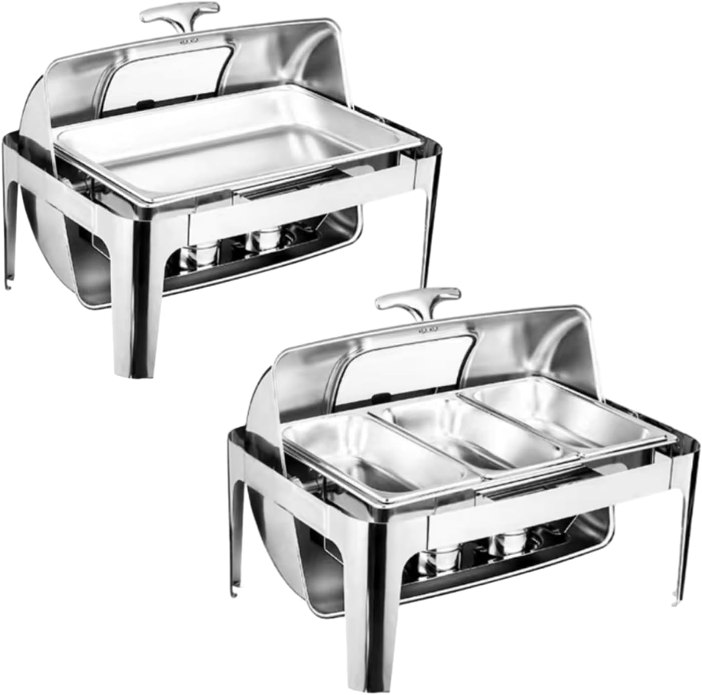 Stainless Steel Hot Pot Buffet Set - 9L Food Warmer