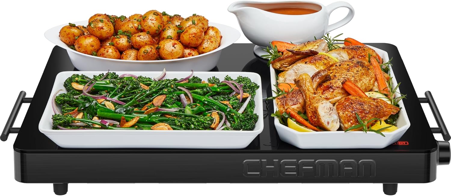 Chefman 21" Warming Tray w/ Temp Control – Buffet Hot Plate