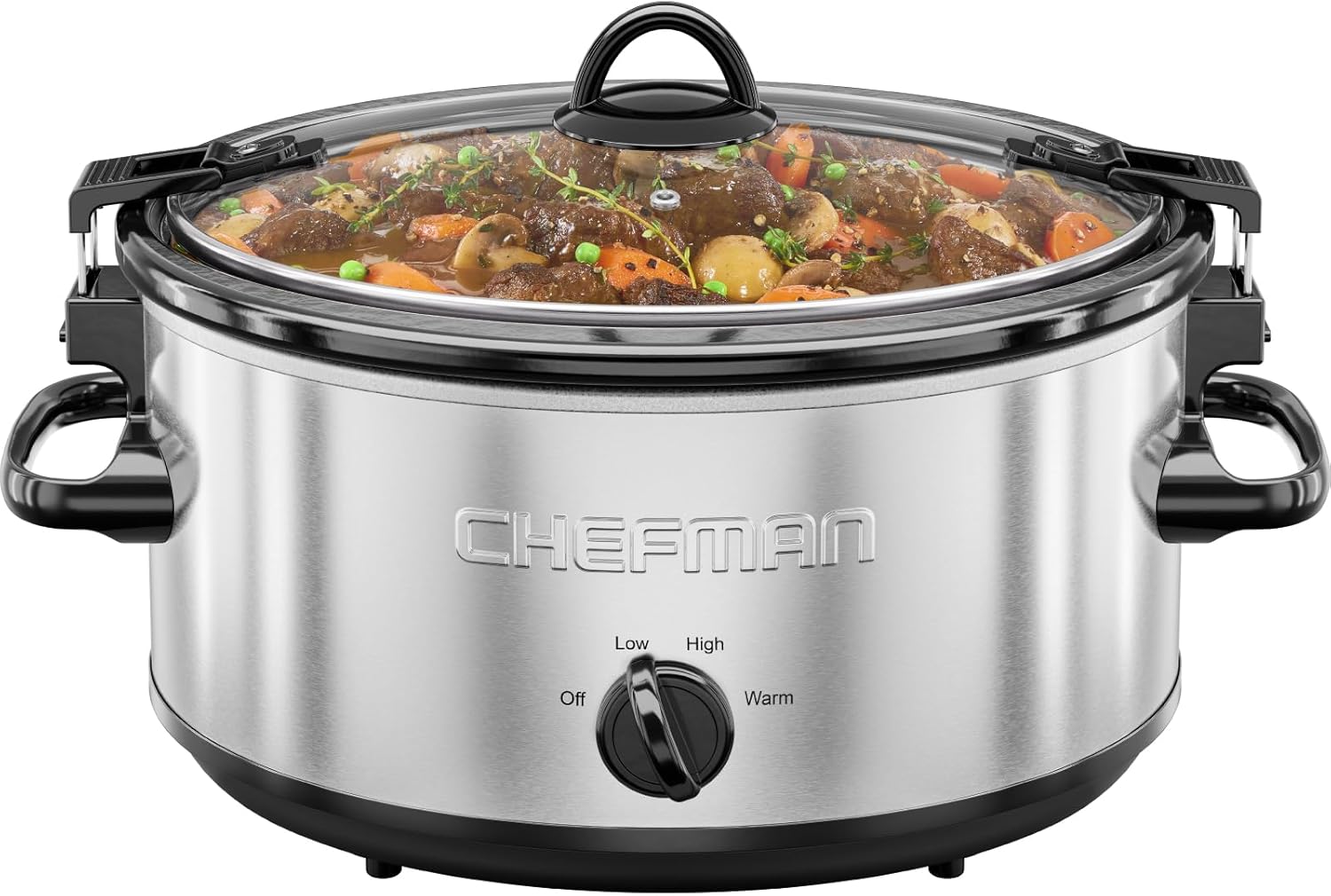 Chefman 6 Qt Slow Cooker with Locking Lid