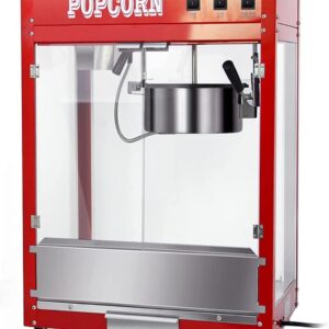 1600W Commercial Popcorn Machine, Red