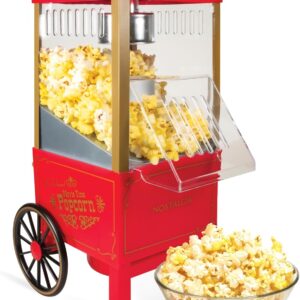 Nostalgia Hot-Air Popcorn Maker - Red, 12 Cups