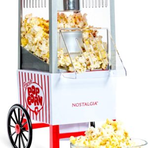 Nostalgia Vintage Hot-Air Popcorn Maker - White & Red