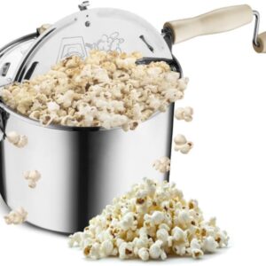 Great Northern 6.5 Qt Stainless Stovetop Popcorn Maker