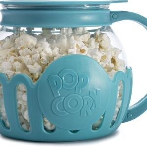 Ecolution Micro-Pop Microwave Popcorn Popper – Teal, 1.5 Qt