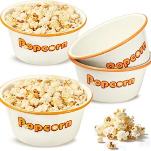 Webake 1.2 Qt Retro Popcorn Bowls – Set of 4 for Movie Night