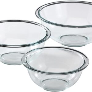 Pyrex 3-Piece Glass Mixing Bowl Set