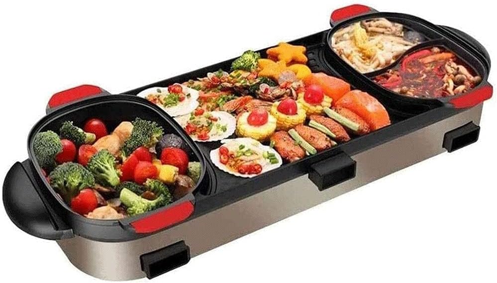 GeRRiT Electric Hot Pot Grill Combo, 10L, 1600W