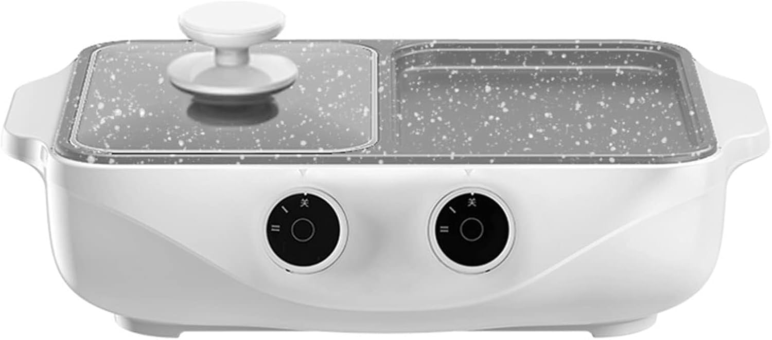 GEJINTAO 2-in-1 Electric Grill & Hot Pot, 1500W