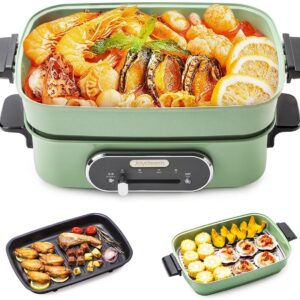 Joydeem 3-in-1 Electric Hot Pot, Green