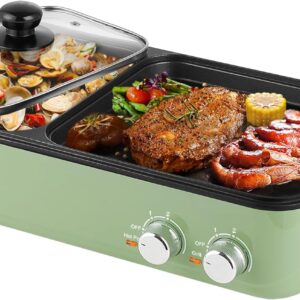 Topwit 2-in-1 Hot Pot & Grill, Korean BBQ Indoor Cooker