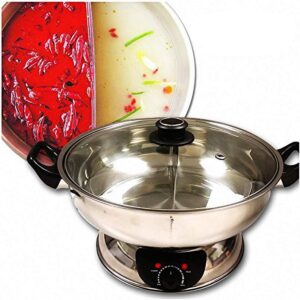 Sonya 5.1L Dual-Sided Hot Pot, Stainless Steel