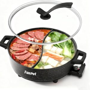 FunPot 6L Electric Hot Pot w/ Dual Divider & 1350W
