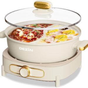 Dezin 6L Dual-Flavor Electric Hot Pot w/ Divider