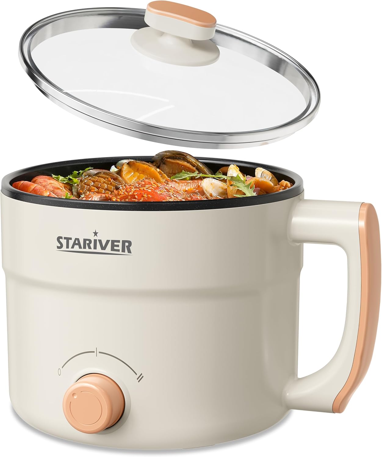 Stariver 1.5L Electric Hot Pot - Mini Cooker