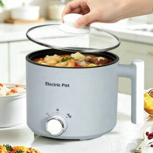 1.5L Electric Hot Pot, 600W, Non-Stick, Dorm & Office